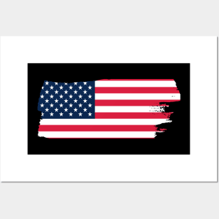 American Flag USA Posters and Art